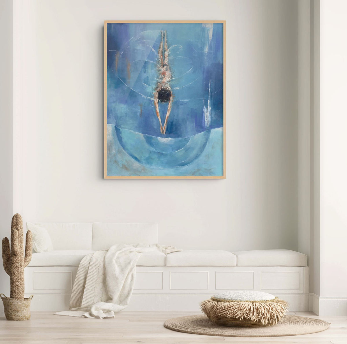 Blue swimming