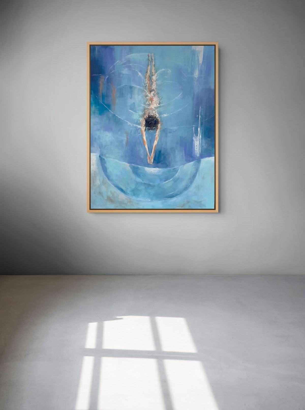 Blue swimming