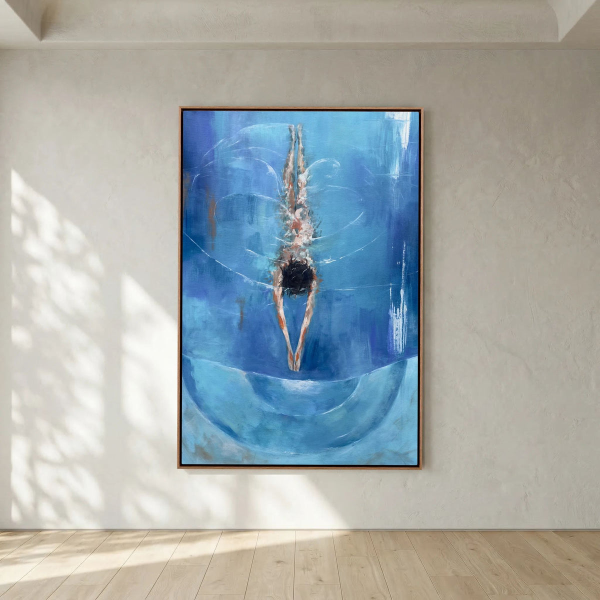 Blue swimming