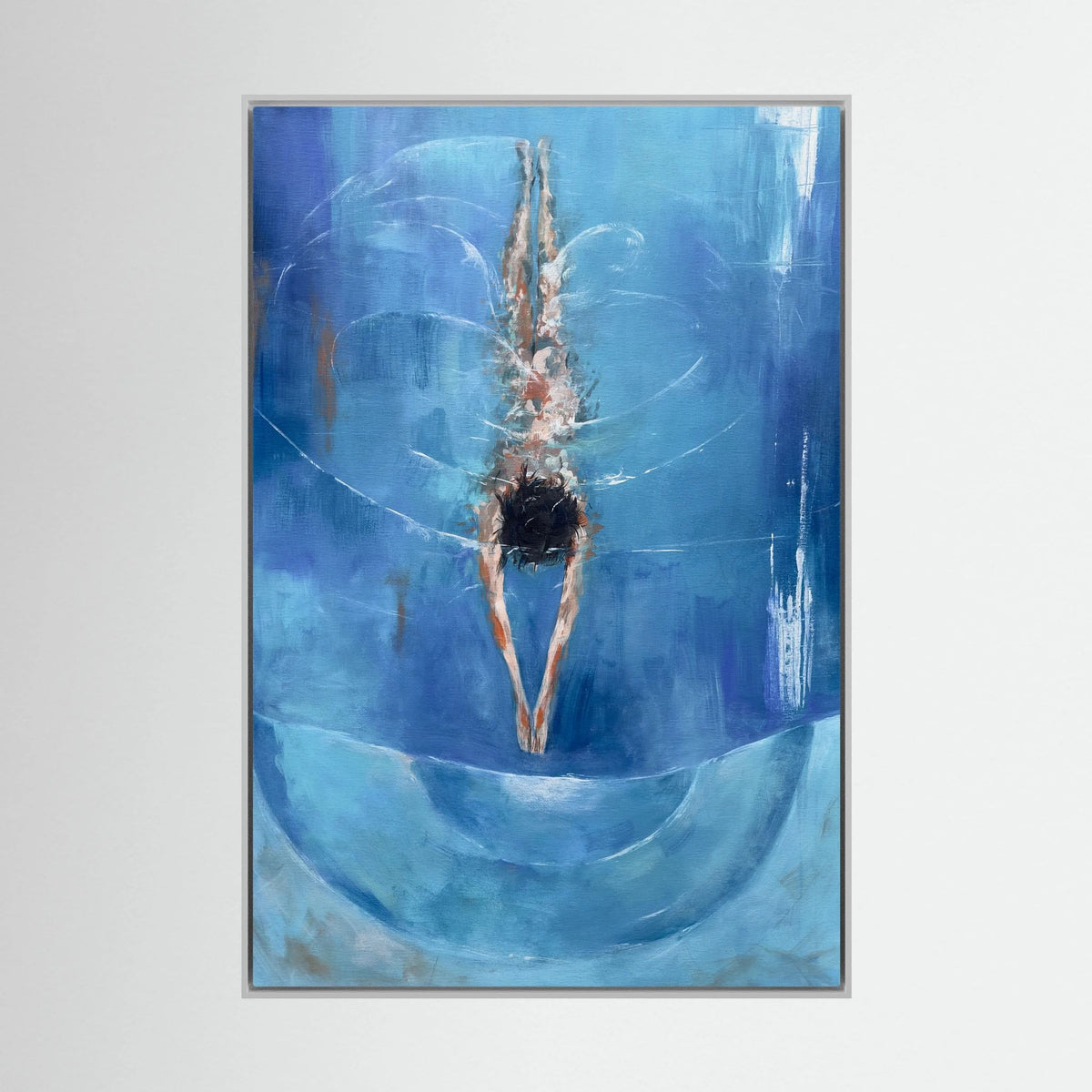 Blue swimming
